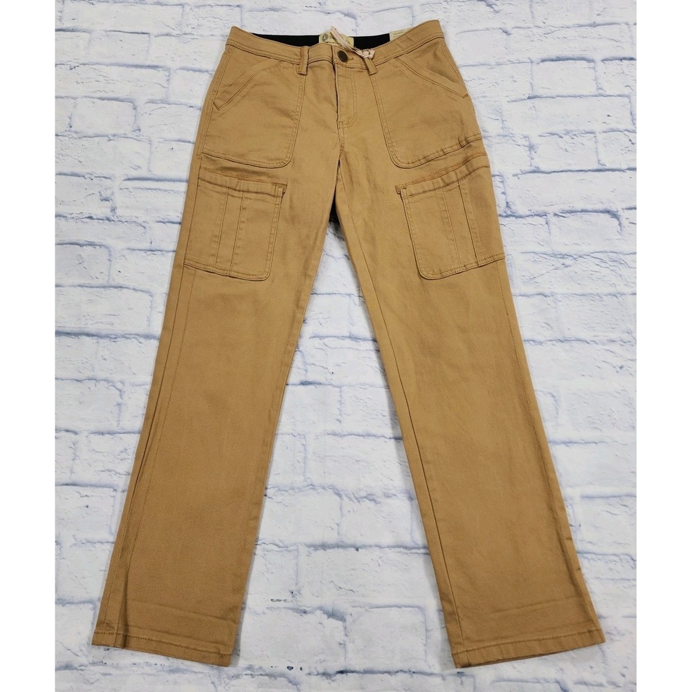 Democracy Pants WOMENS 6 Tan Ab Technology Booty Lift High Rise Cargo